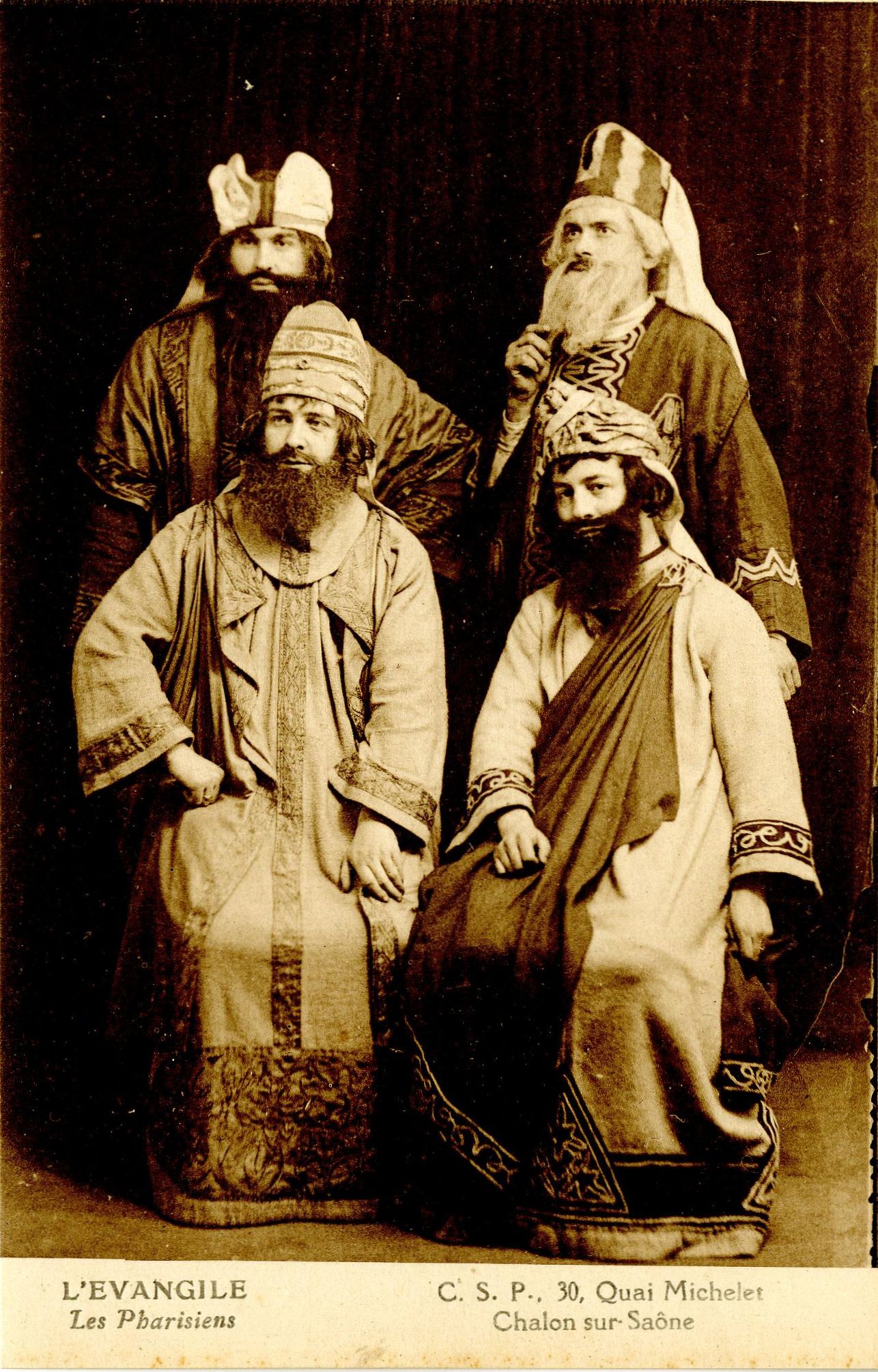 CSP, 30 quai Michelet, Chalon-sur-Saône. L'Evangile, Les pharisiens.