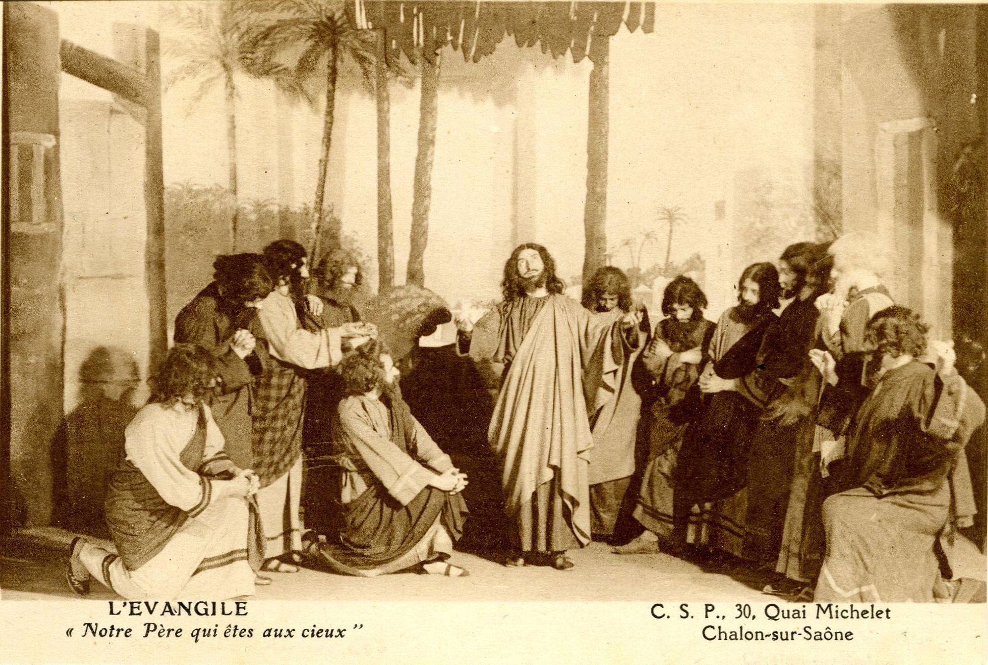 CSP, 30 quai Michelet, Chalon-sur-Saône. L'Evangile, Notre père qui êtes aux cieux.