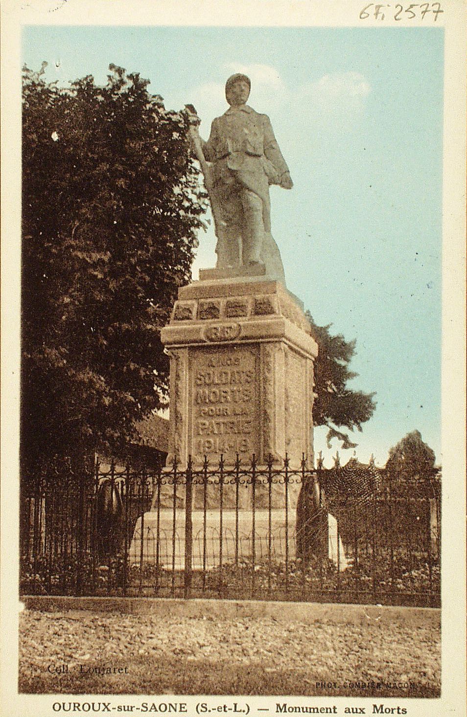 Ouroux-sur-Saône. Monument aux morts.