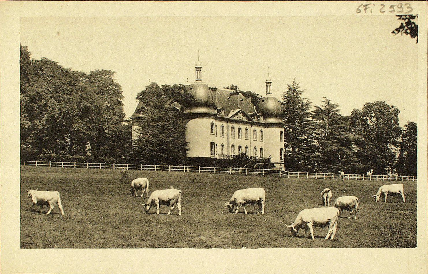 Château de Rambuteau. Par Ozolles. Téléphone : Ozolles 3.