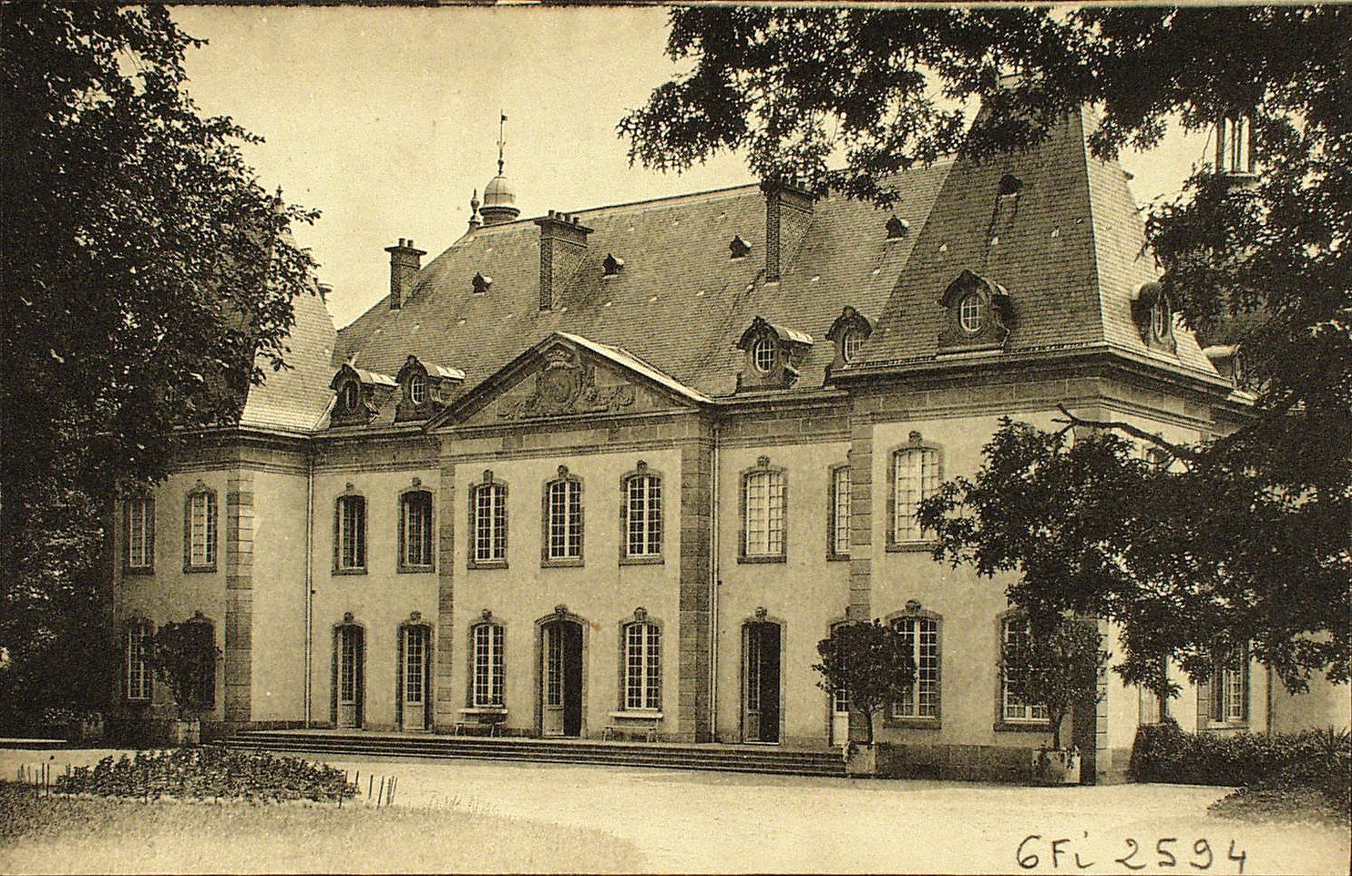 Château de Rambuteau. Par Ozolles. Téléphone : Ozolles 3.