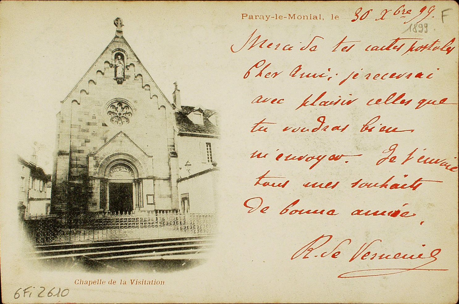 Paray-le-Monial. Chapelle de la Visitation.