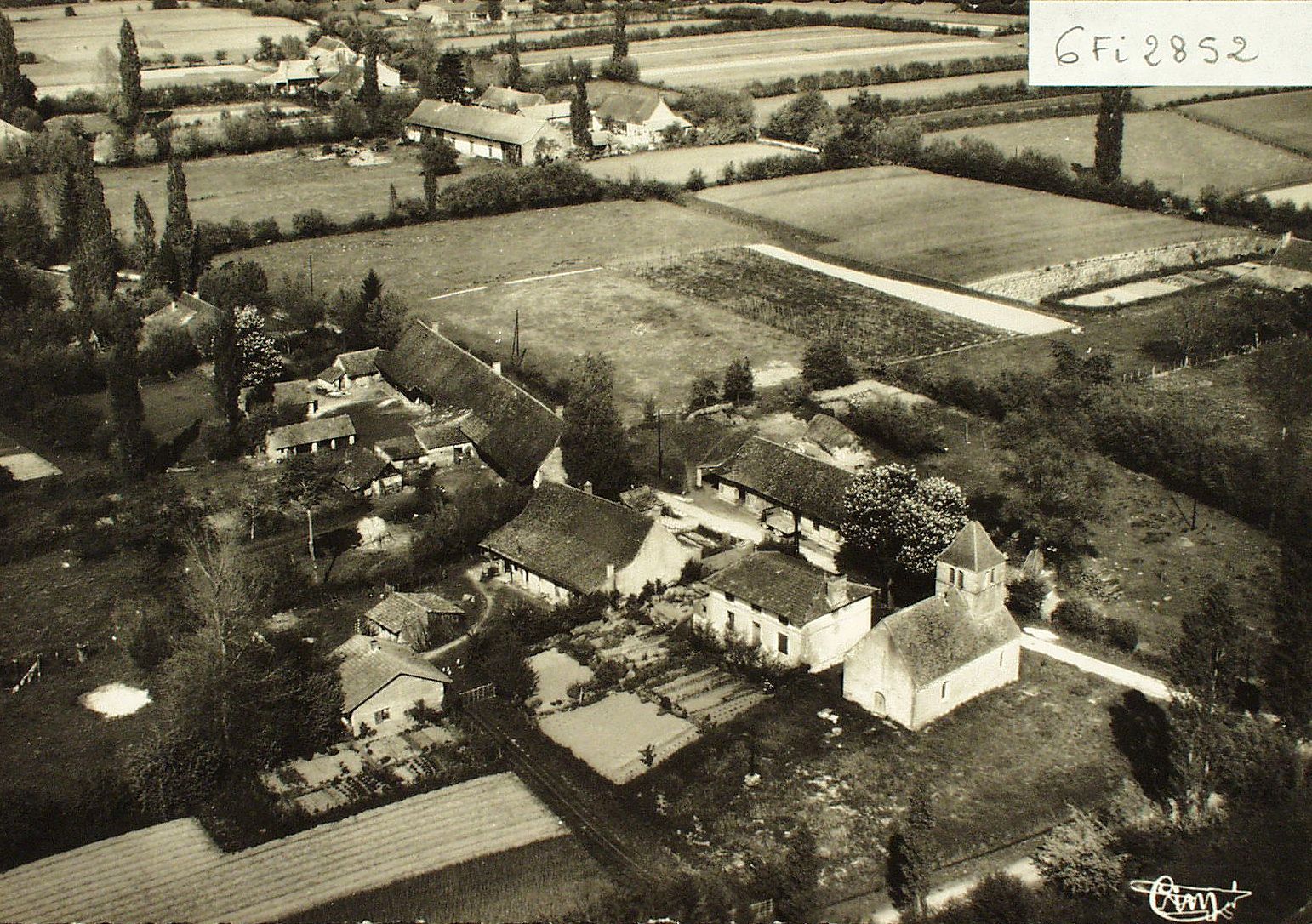 Rancy. Vue aérienne. Quartier de L'Eglise.
