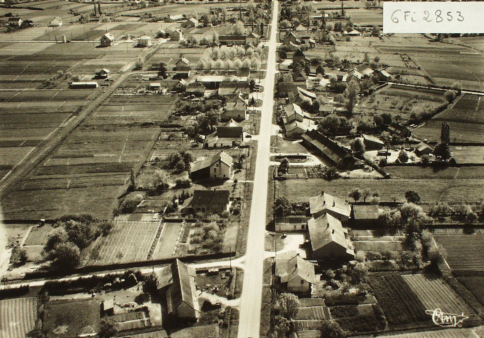 Rancy. Vue panoramique aérienne.