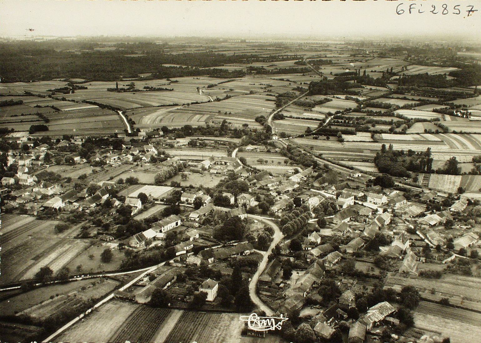 Ratenelle. Vue générale aérienne.