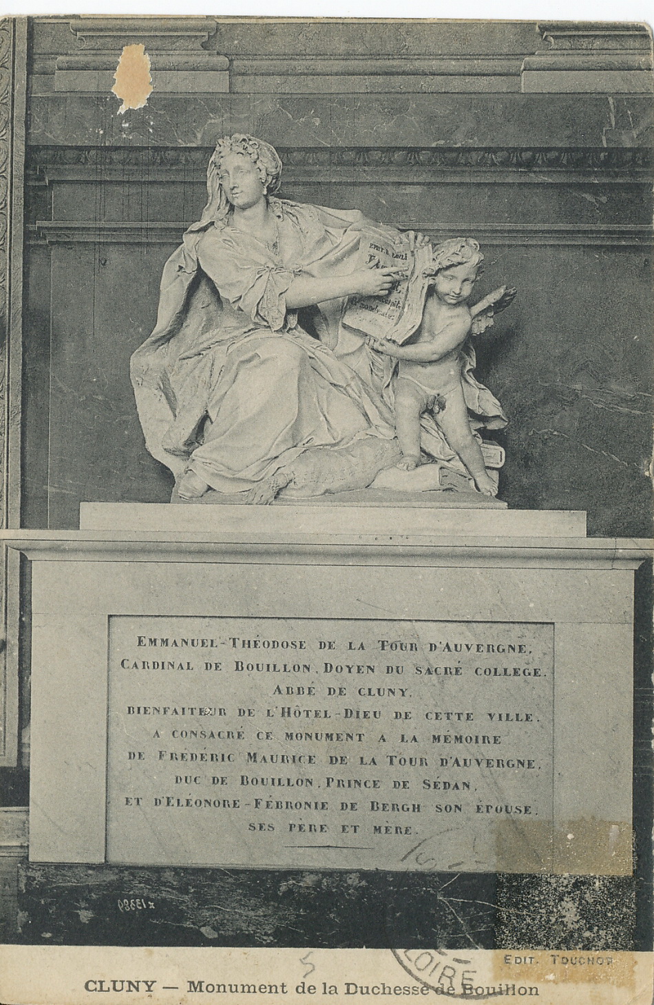 Cluny. Monument de la Duchesse de Bouillon