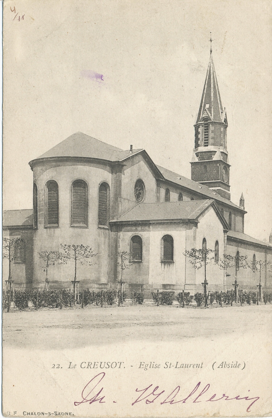 Le Creusot. Eglise Saint-Laurent (abside).