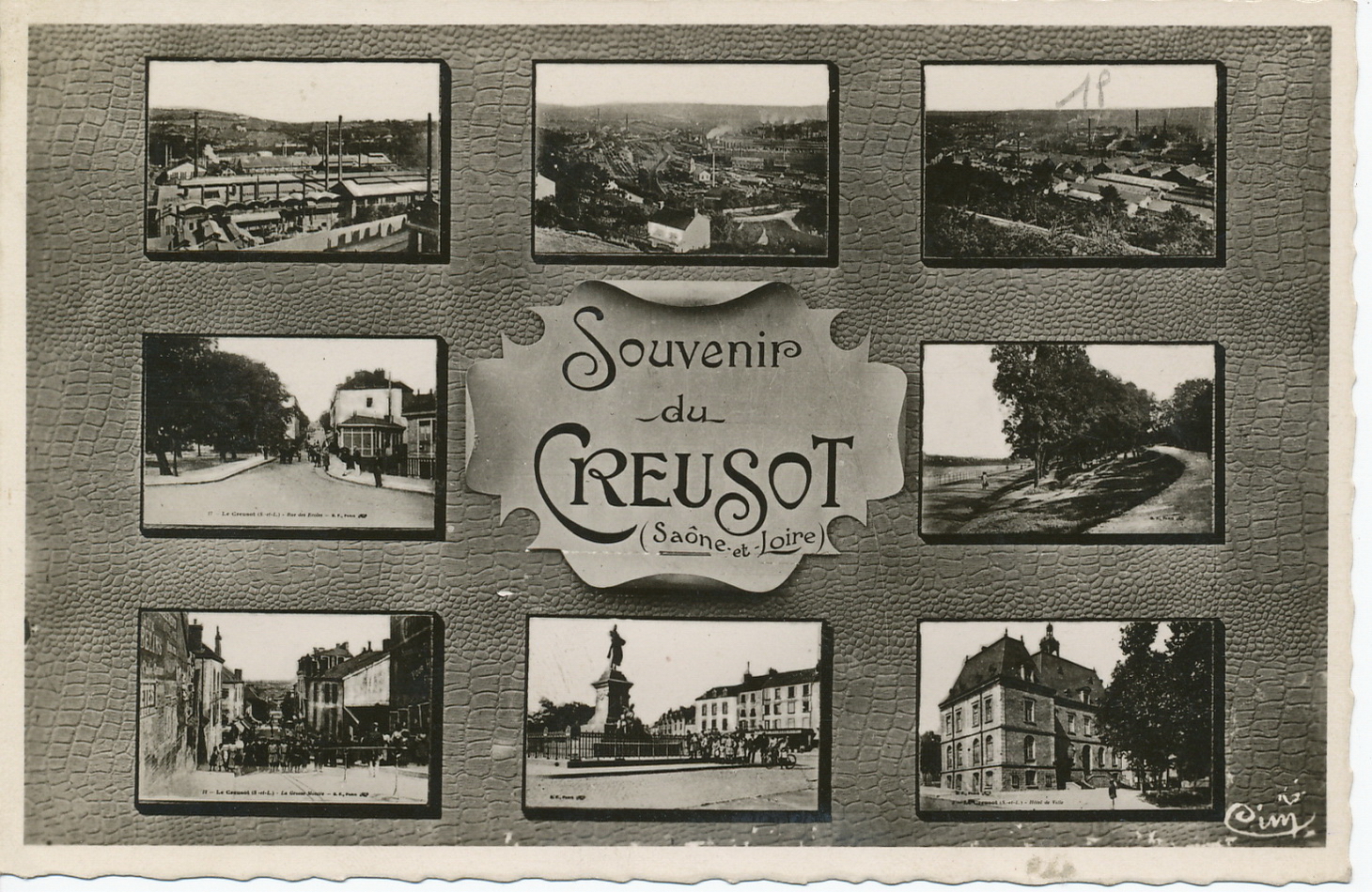 Souvenir du Creusot (Saône-et-Loire).