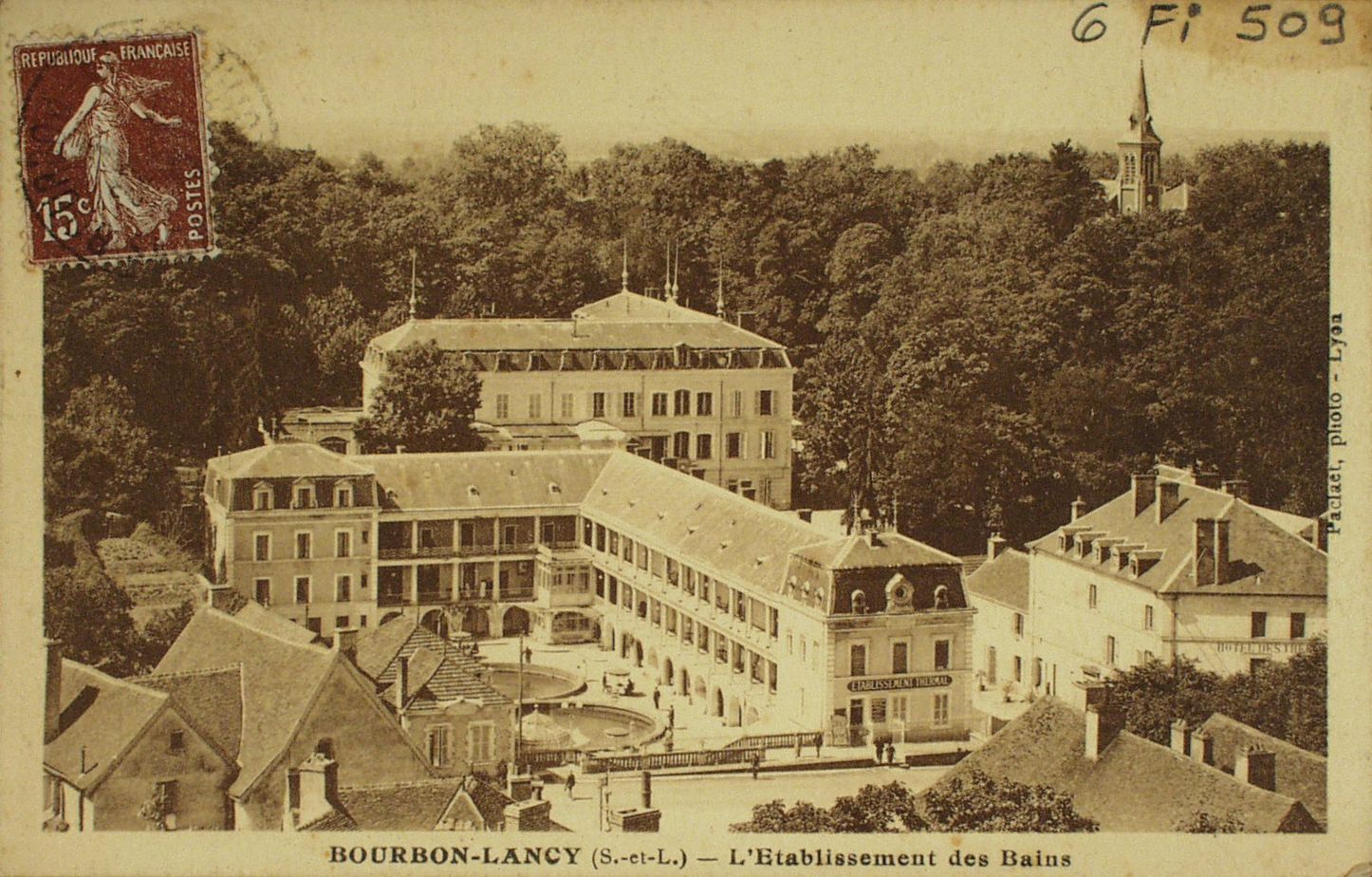 Bourbon-Lancy. L'établissement des bains.