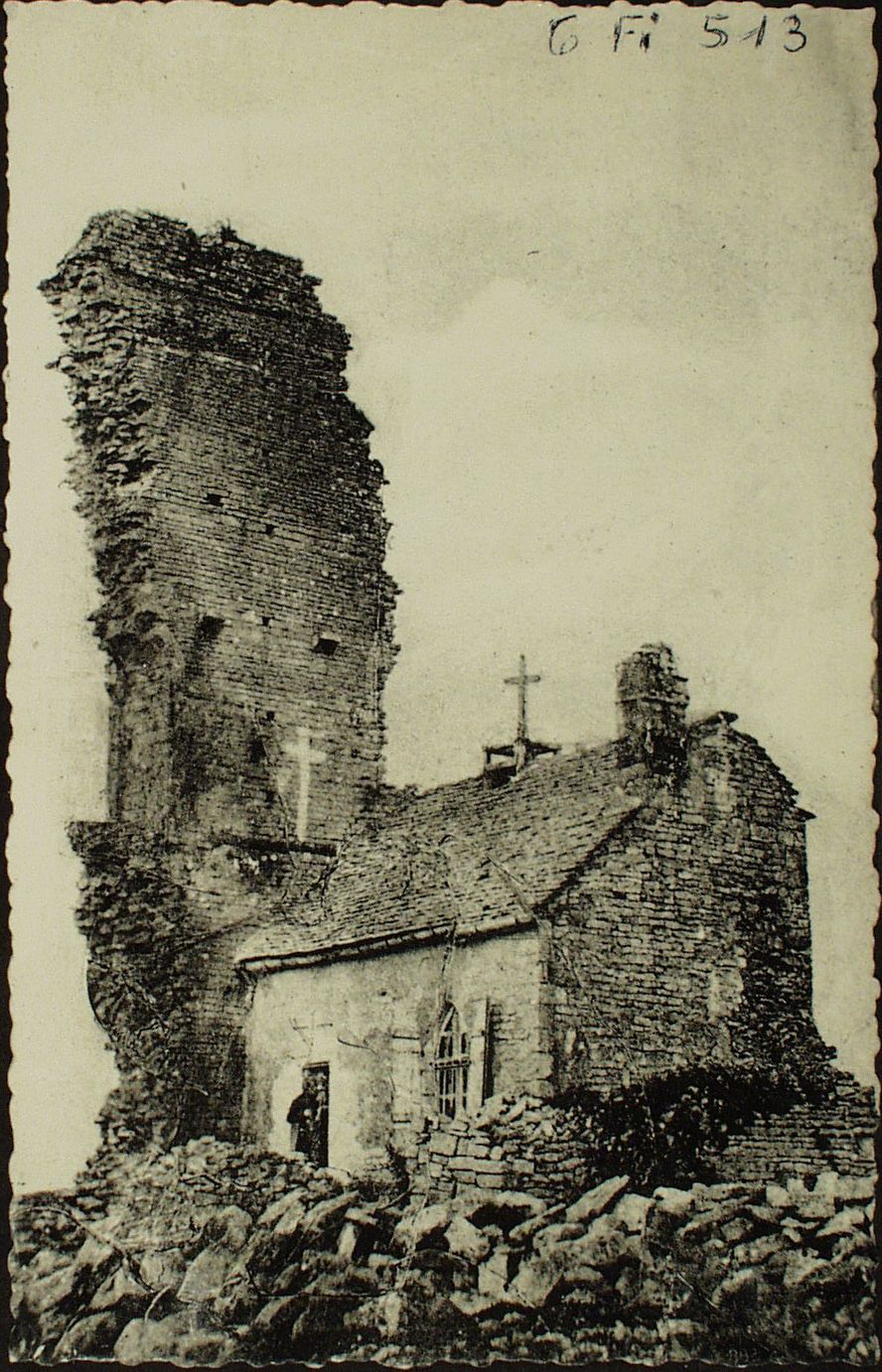 Bourgneuf-Val-d'Or. L'hermitage des ruines du château de Montaigu en 1830.