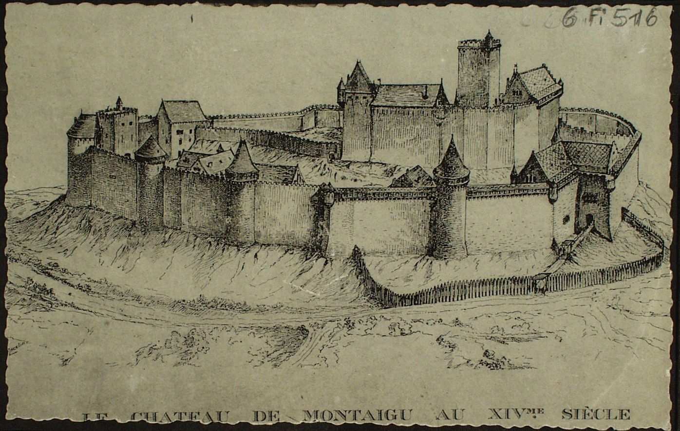 Le château de Montaigu au XIVe s.