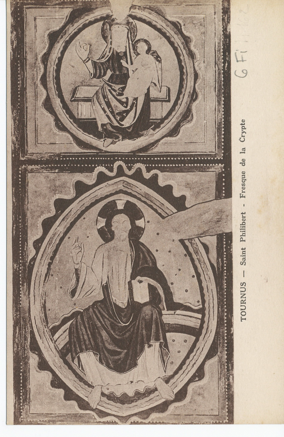 Tournus. Saint-Philibert. Fresque de la crypte.