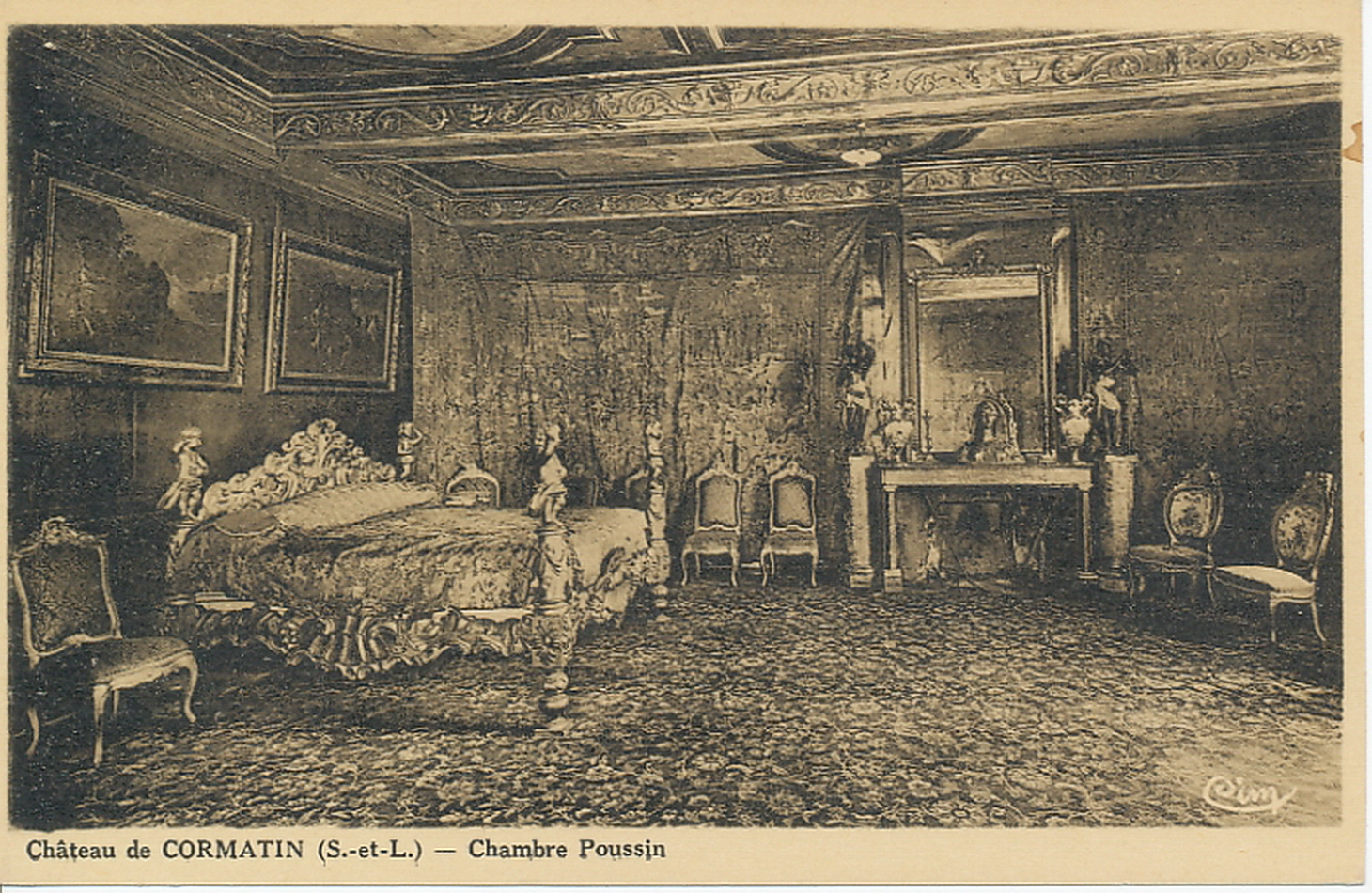 Château de Cormatin. Chambre Poussin.