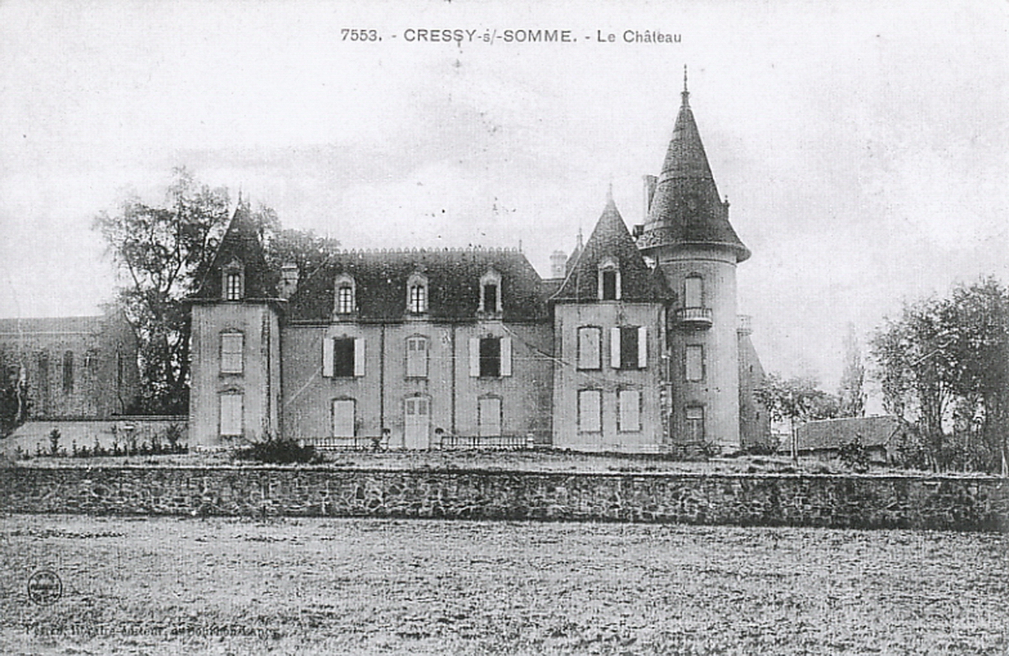 Cressy-sur-Somme. Le château.