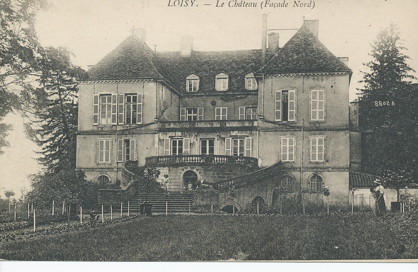 Loisy. Le château (façade Nord).