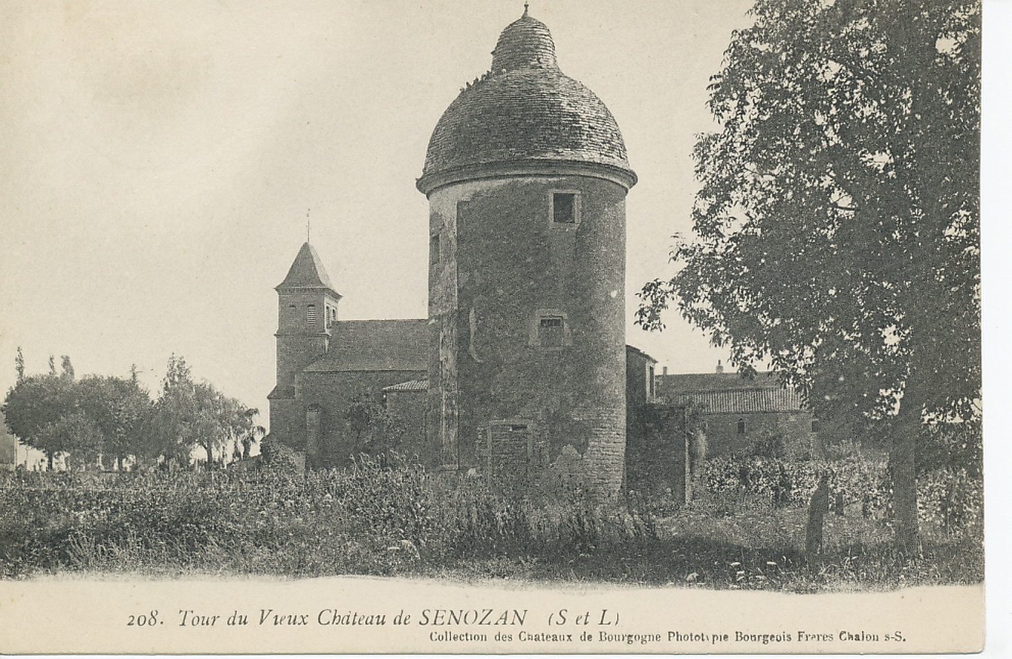 Tour du vieux château de Senozan.