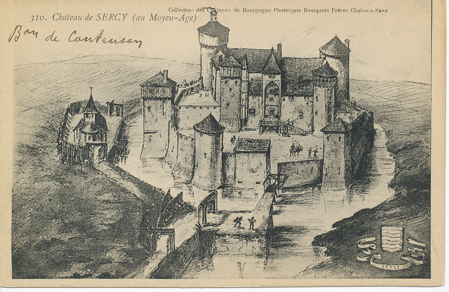 Château de Sercy (au Moyen Age).